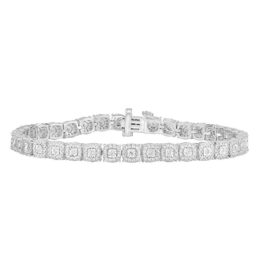 0009109_ladies-bracelate-2-ct-round-diamond-14k-white-gold LADIES BRACELATE 2 CT ROUND DIAMOND 14K WHITE GOLD - Image 1