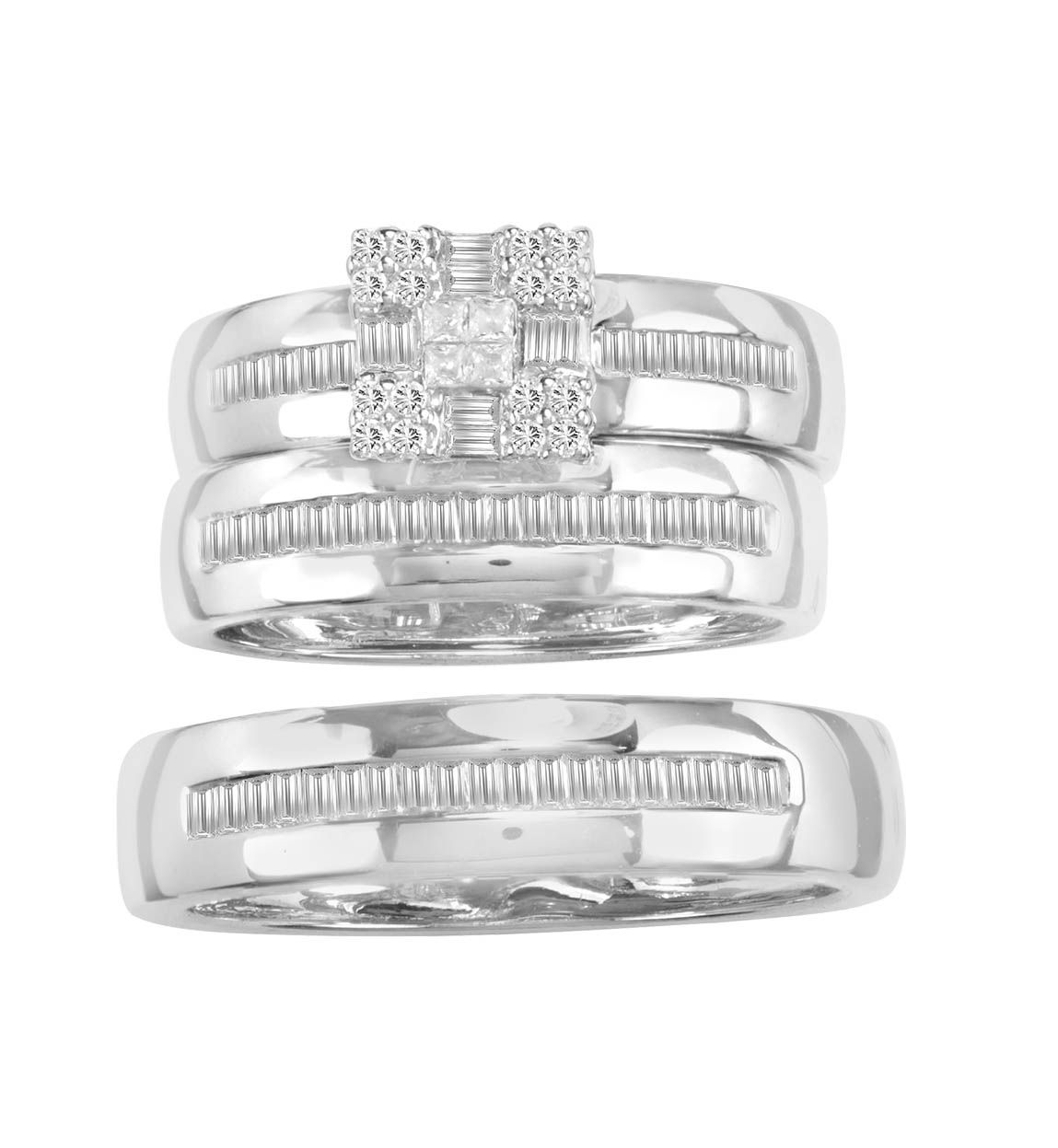 14583.jpg 14K 0.78 CT PR/CT BAGG TRIO SET - Image 1