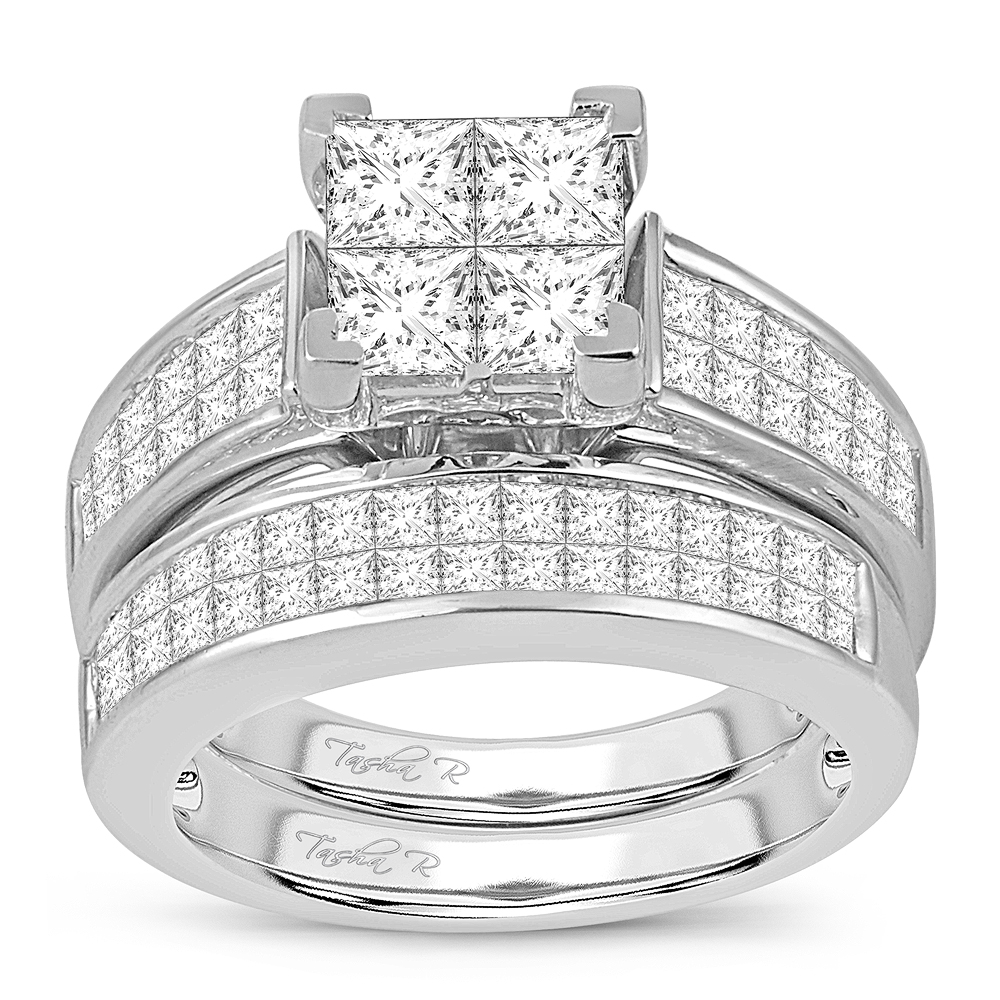 22316_1.jpg 14K 3.00CT PR/CT DIAMOND BRIDAL RING - Image 1