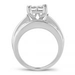 14K  3.00CT  PR/CT DIAMOND  BRIDAL  RING - Image 3