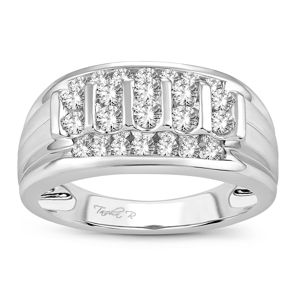 23215_1.jpg 14K 1.00CT DIAMOND MENS RING - Image 1