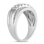 14K  1.00CT DIAMOND MENS RING - Image 2