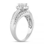 14K  0.50CT PR/CT  Diamond BRIDAL   RING - Image 2