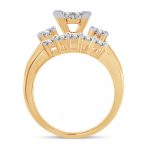 14K  2.00 CT  PRINCESS CUT Diamond  BRIDAL  RING - Image 3