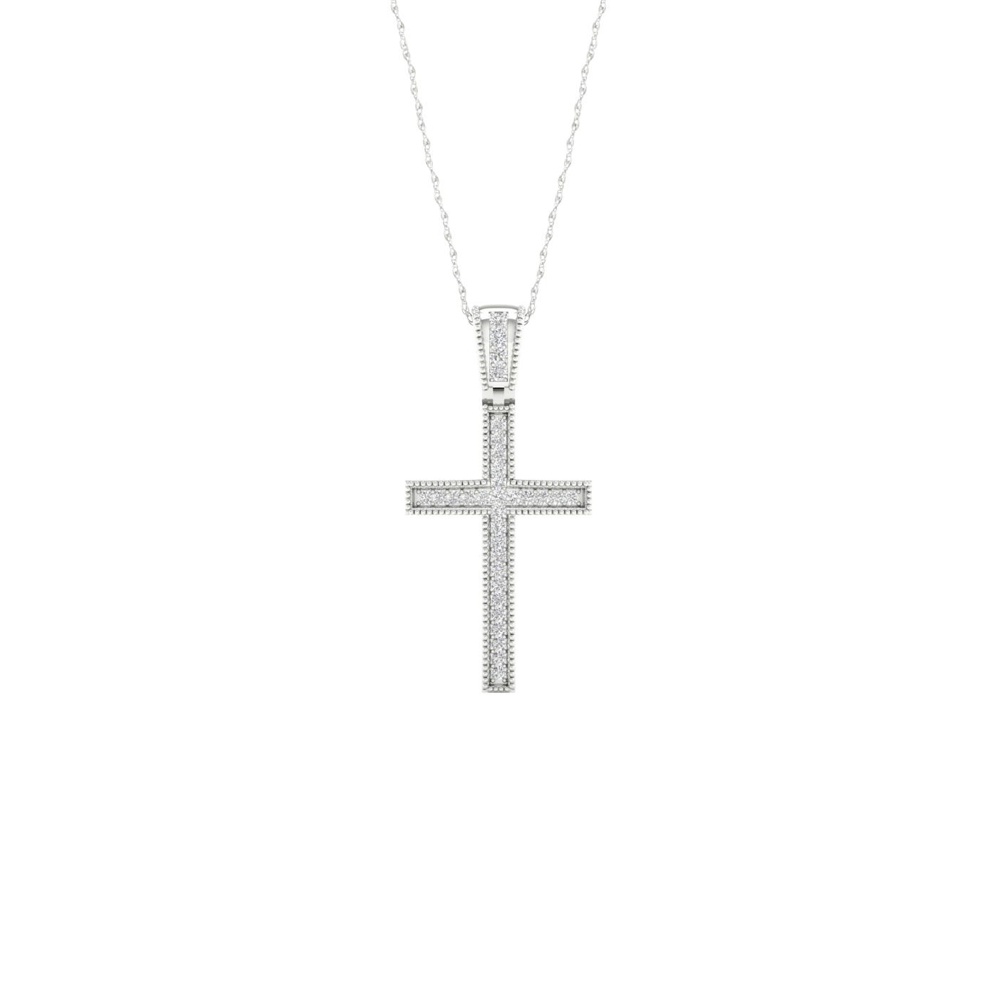 33189_1.jpg 10K 0.10CT Diamond Pendant - Image 1