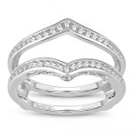 14K  0.38CT  Diamond RING GUARD