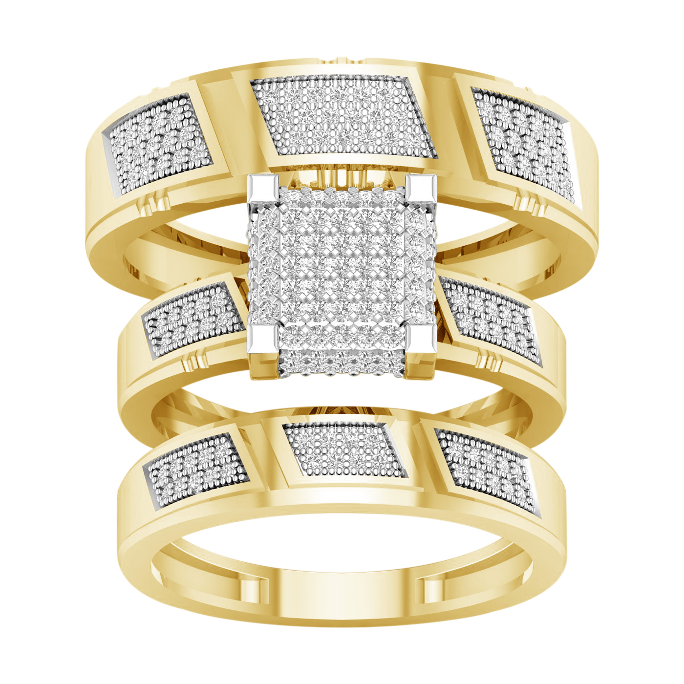 34311.jpg 10K 0.50CT Diamond Trio Set - Image 1