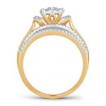 14K  0.75CT  DIAMOND  BRIDAL  RING - Image 3