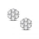 14K 0.91CT Diamond Earring - Image 2