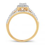 14K 1.00CT DIAMOND  BRIDAL RING - Image 3