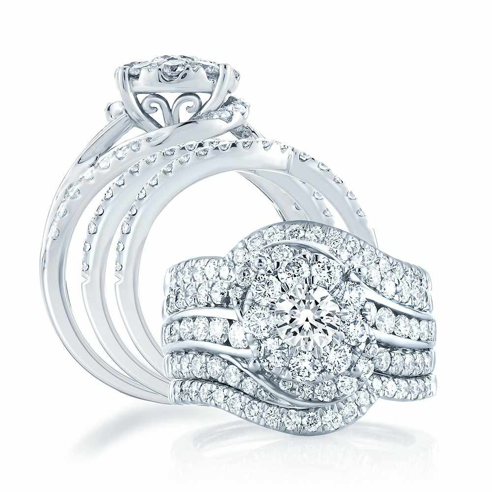 37386.jpg 14K 2.44CT Diamond BRIDAL SET - Image 1