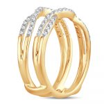 14K   0.33CT DIAMOND RING GUARD - Image 2