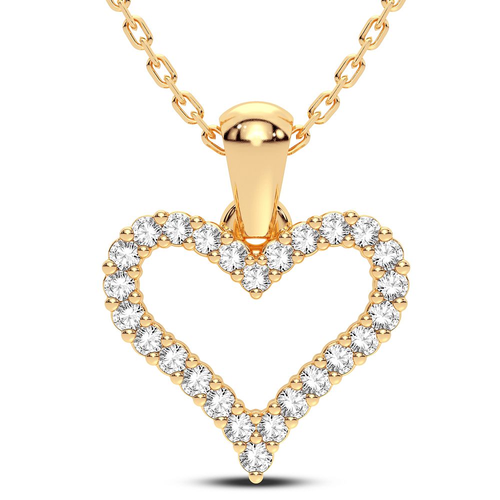 37596_1.jpg 10K 0.16CT Diamond Pendant - Image 1