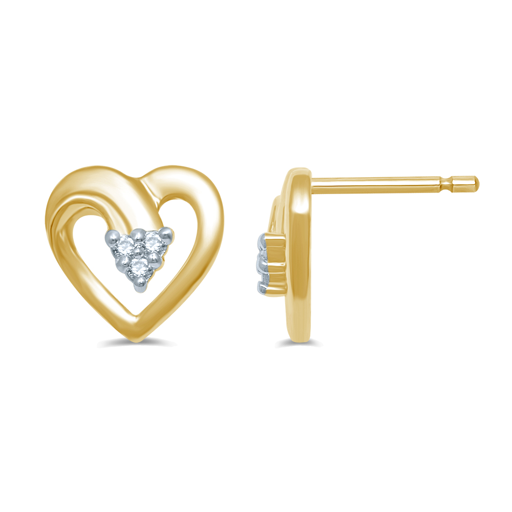 37692.jpg 10K 0.06CT Diamond EARIING & Pendant - Image 1
