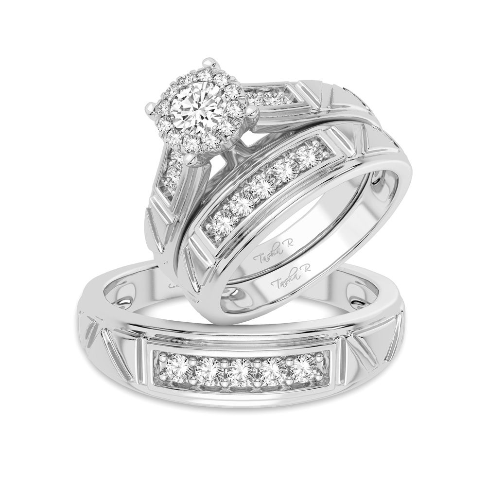 37809_1.jpg 14K 0.78CT Diamond Trio Set - Image 1