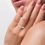 14K 0.16CT Diamond Ring - Image 4