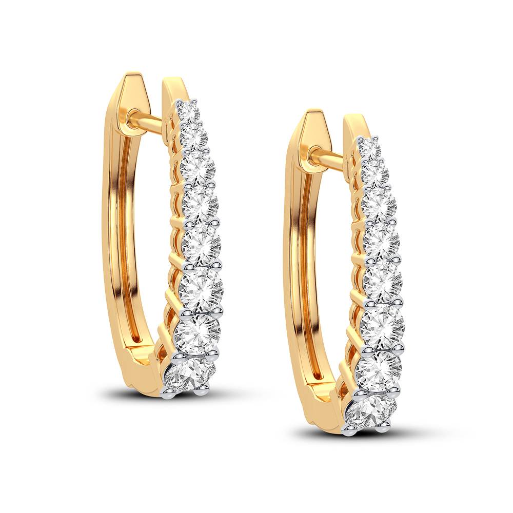 38493_1.jpg 14K 0.27CT Diamond Earring - Image 1