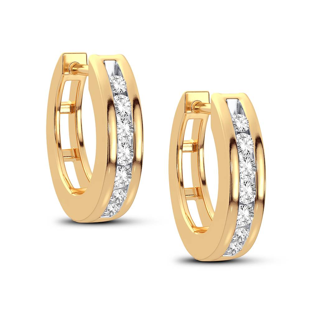 38743_1.jpg 14K 0.15CT Diamond Earring - Image 1