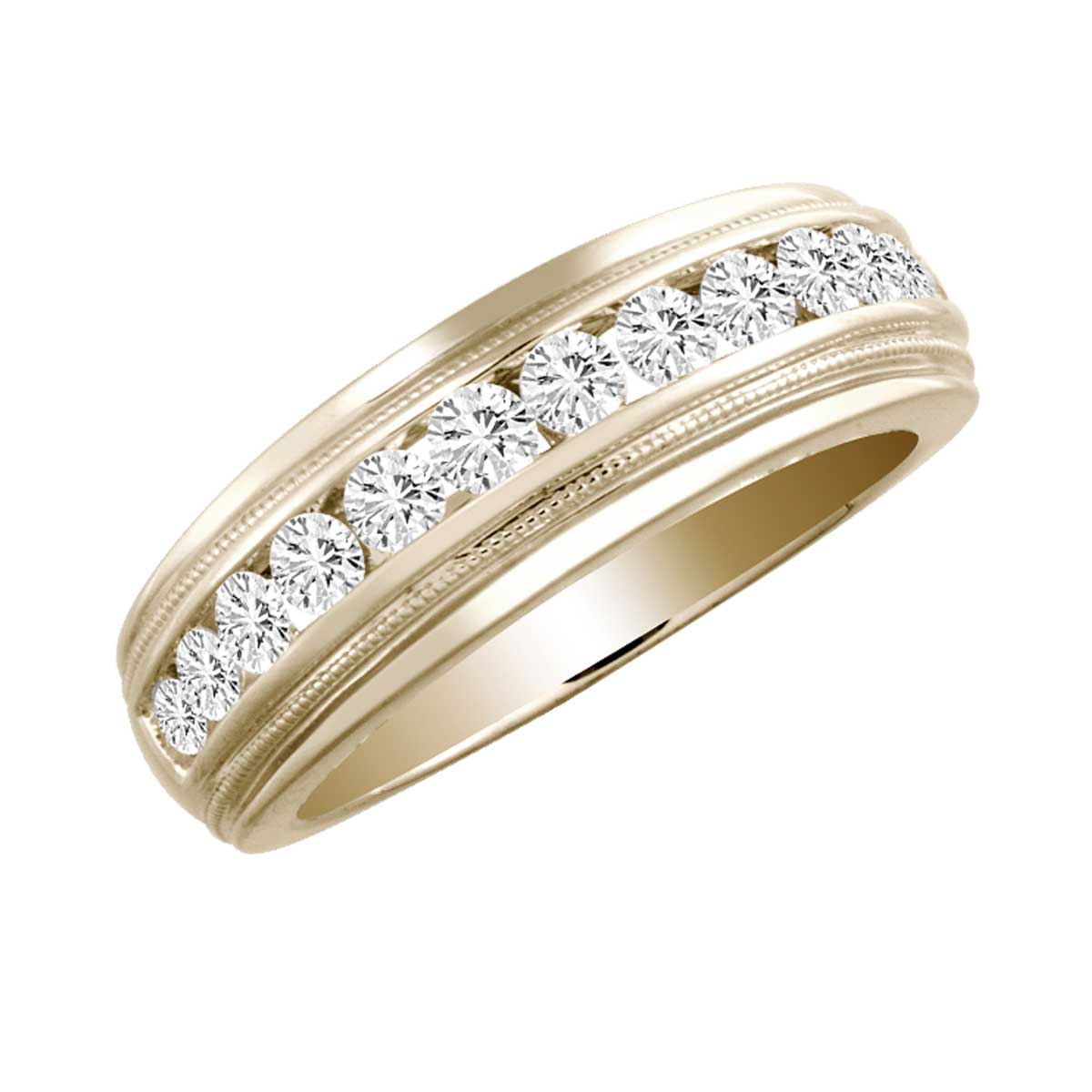 38798.jpg 14K 1.00CT Diamond MEN'S BAND - Image 1