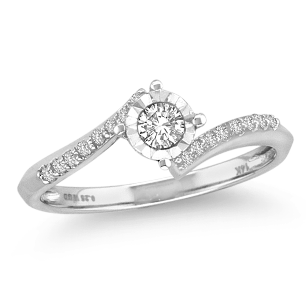 39784.jpg 14K 0.25CT Diamond RING - Image 1