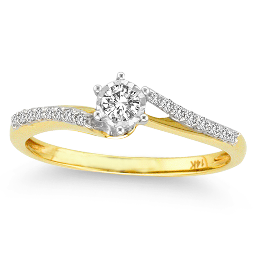 39798.jpg 14K 0.25CT Diamond RING - Image 1