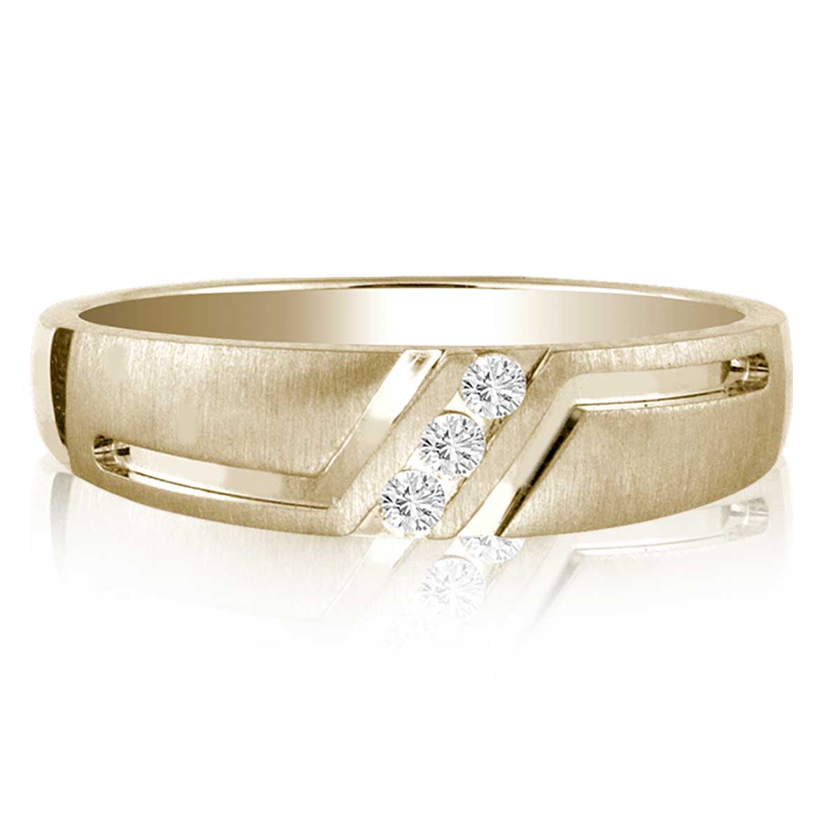 39927.jpg 14K 0.10CT Diamond MEN'S BAND - Image 1
