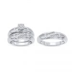 14K 0.25CT Diamond Trio Set - Image 2