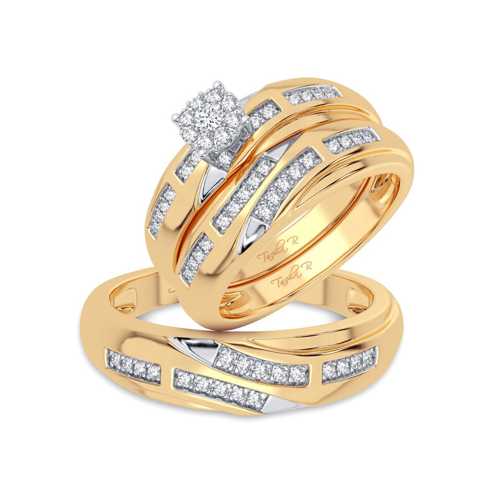 40008_1.jpg 14K 0.25CT Diamond Trio Set - Image 1