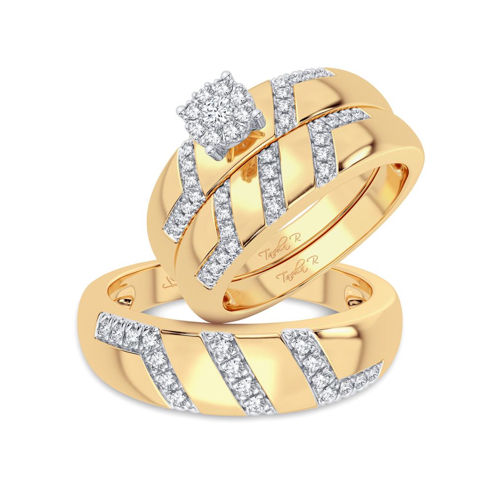 40099_1.jpg 14K 0.33CT Diamond Trio Set - Image 1