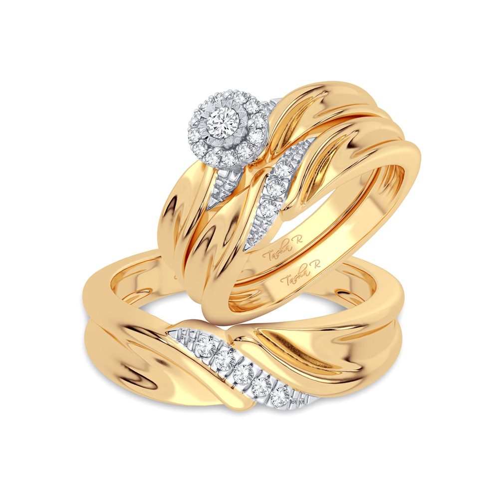 40114_1.jpg 14K 0.16CT Diamond Trio Set - Image 1