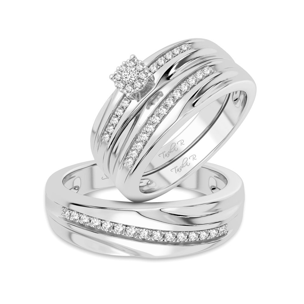 40480_1.jpg 14K 0.25CT Diamond Trio Set - Image 1