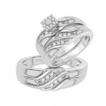 14K 0.20CT Diamond Trio Set