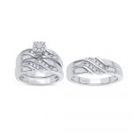 14K 0.20CT Diamond Trio Set - Image 2