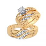 14K 0.20CT Diamond Trio Set