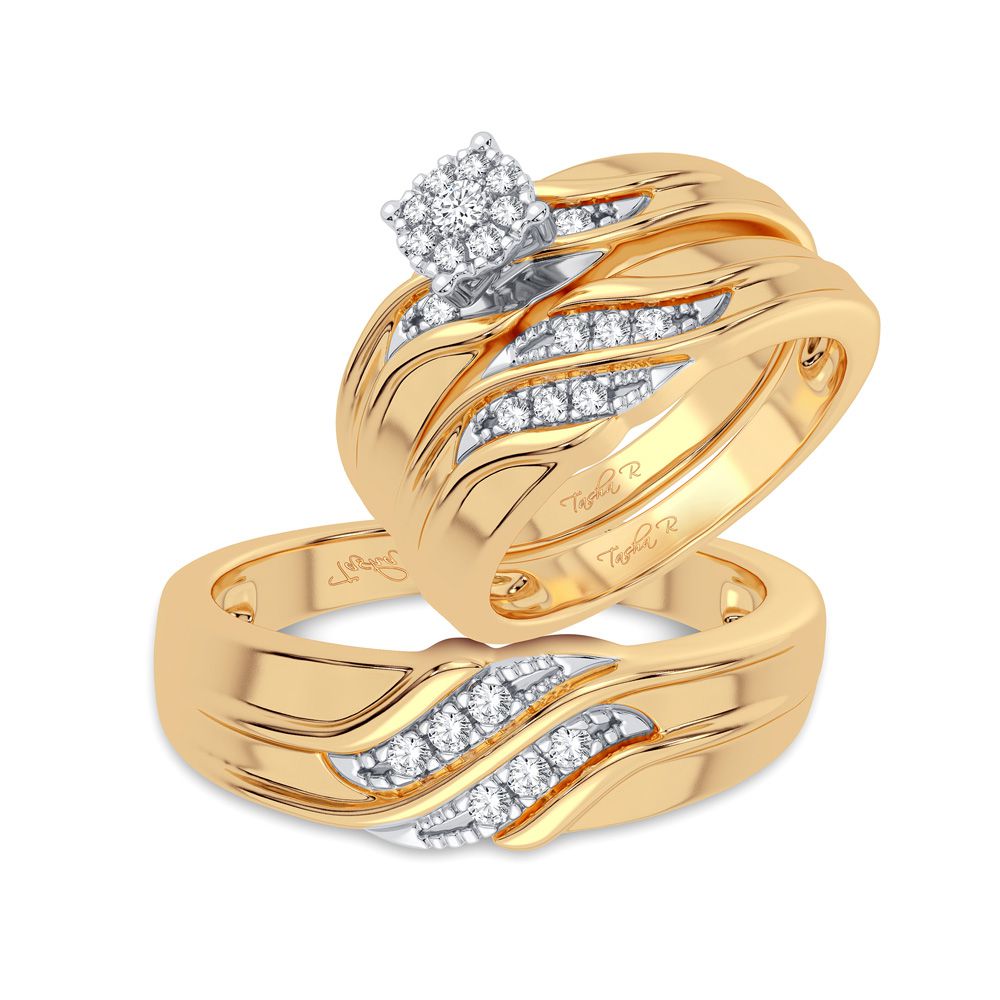 40483_1.jpg 14K 0.20CT Diamond Trio Set - Image 1