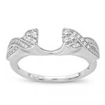 14K  0.25CT  DIAMOND  RING GUARD.