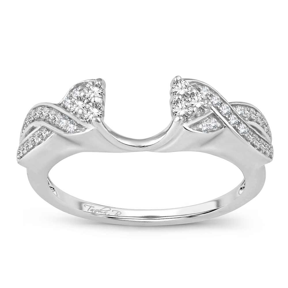 40777_1.jpg 14K 0.25CT DIAMOND RING GUARD. - Image 1