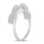14K  0.25CT  DIAMOND  RING GUARD. - Image 2