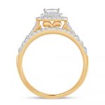 14K 1.00CT Diamond BRIDAL RING - Image 3