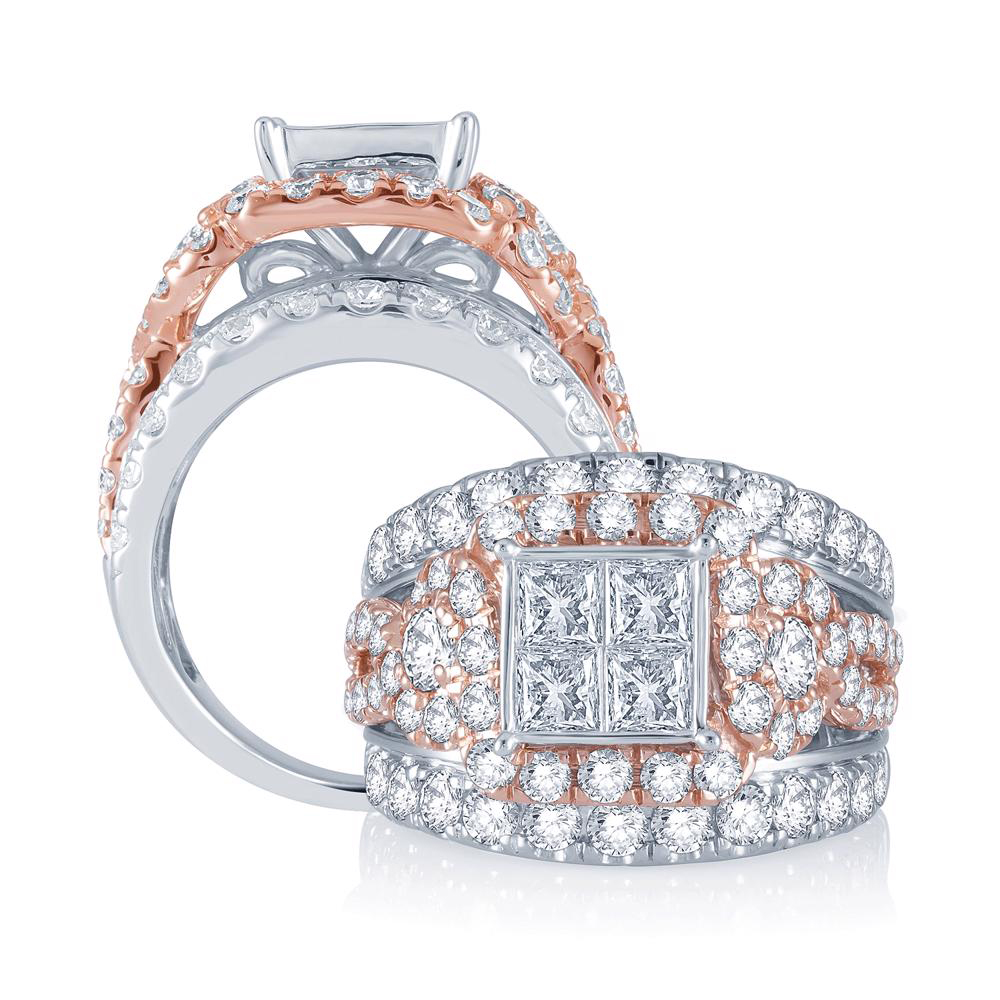40989.jpg 14K 4.00CT Diamond BRIDAL RING - Image 1