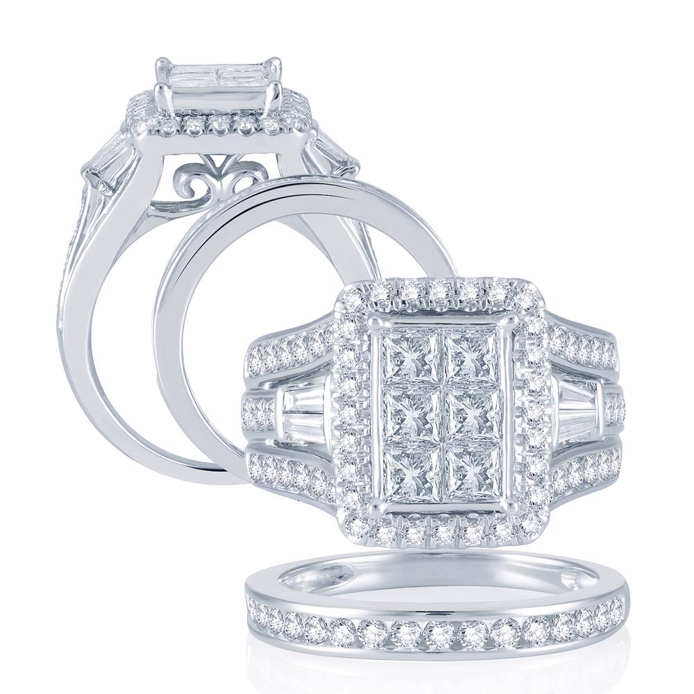 41030.jpg 14K 2.90CT Diamond BRIDAL SET - Image 1