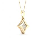 10K 0.05CT Diamond Pendant - Image 2