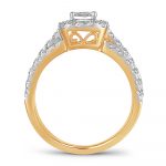 14K 1.42CT DIAMOND BRIDAL RING - Image 3