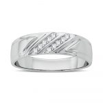 14K 0.10CT Diamond Band