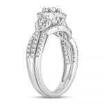 14K 1.00CT DIAMOND BRIDAL RING - Image 2