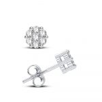 14K 0.09CT Diamond Earring