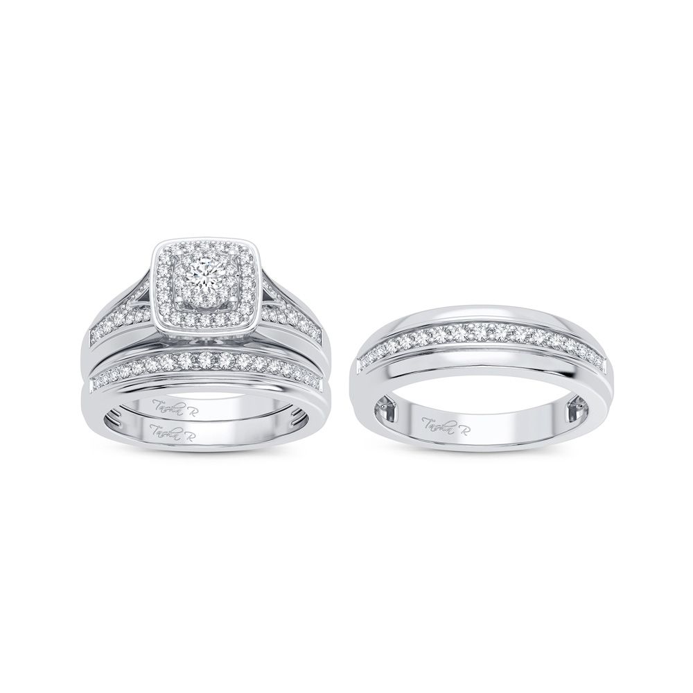 44354_2.jpg 14K 0.80CT Diamond Trio Set - Image 1