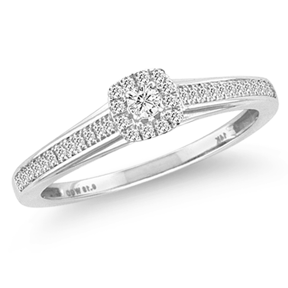 44390.jpg 14K 0.19CT Diamond RING - Image 1