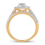 14K 1.00CT DIAMOND BRIDAL RING - Image 3