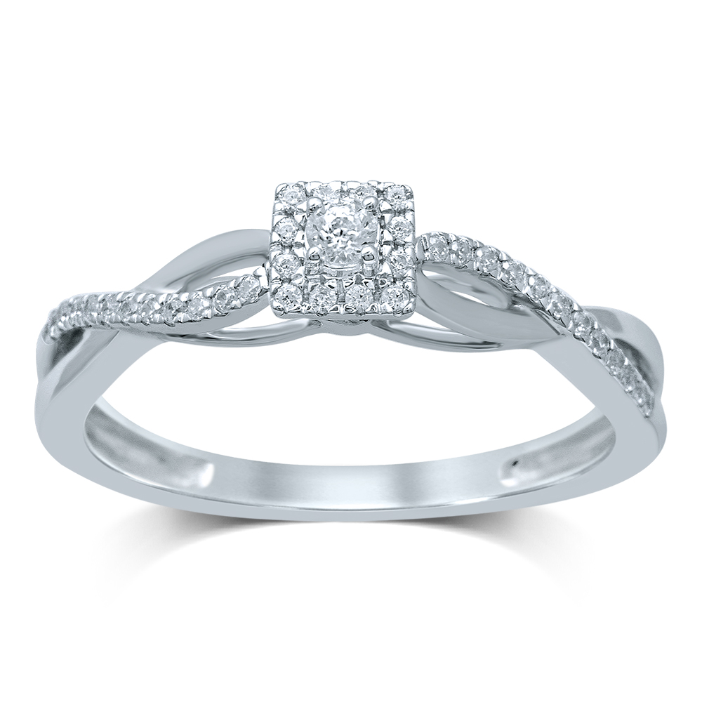 45206.jpg 14K 0.20CT Diamond RING - Image 1